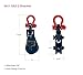 Mytee Products 2 Ton Snatch Block w/Shackle Crane 3/8 Wire Rope Sheave Tow Axle Lift Truck