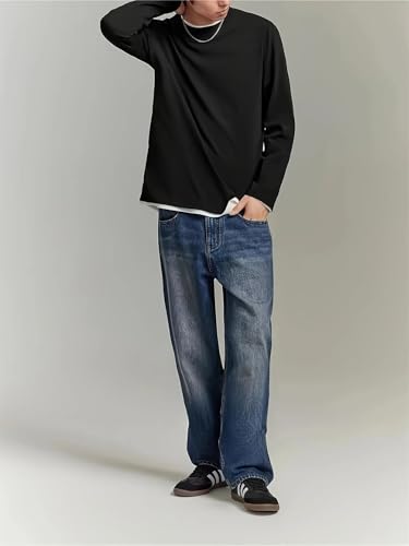 Men Wide-Leg Denim Jeans Loose Fit Perfect for Casual Weekends Casual Jeans3