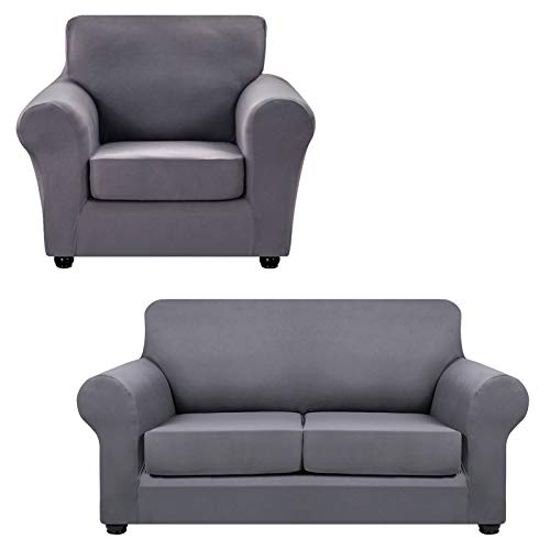 Hyha 2 Piece Stretch Chair Covers For Living Room cover