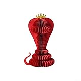 Für festliches Origami-Schlangenjahr, Ornament, schnelle Montage zur Verschönerung der Feierräume (Mitte)