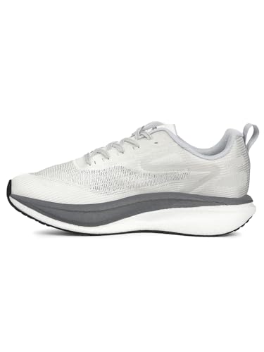 Image of Liberty Leap7x XLM-02 Lacing Sports Running Shoes for Men - White | Comfortable and Durable Lace-Up Closure - Suitable for Lacing Walking, Gym, Jogging, Outdoor Shoes for Gents - Cushioned Footbed