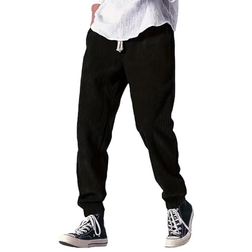 Pantalon sarouel japonais en velours côtelé épais et coupe élégante