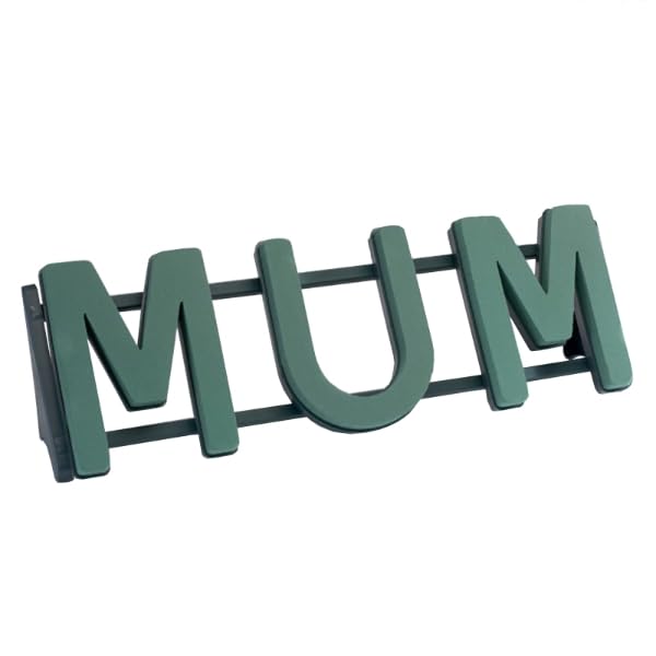Oasis Foam (Spicer Designs) Floral Tribute Mum Frame, Letters with Stand Attached.