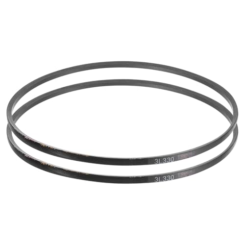 uxcell 2 Pcs 3L330 Classic Wrapped Rubber V-Belt, 33"(838mm) Outside Circumference, 3L Profile V Belt 3/8" Width 7/32" Height