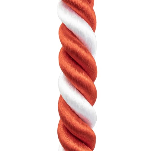 紅白糸鈴紐 人絹 糸鈴緒 すずお 鈴紐 すずひも 神具 仏具 (長さ60cm・径15mm) - 画像2