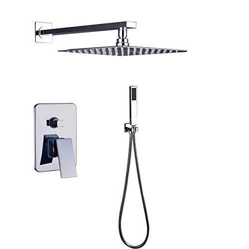 Jeu de douche de 16 pouces jet pluie grand format avec douchette