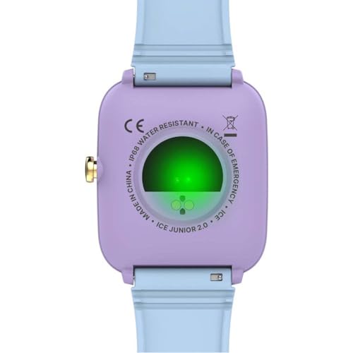 Ice-Watch - ICE smart junior 2.0 Purple Soft blue - Lilafarbene Connected Watch für Kinder mit blauem Silikonarmband - 022801 (1,75 inch)