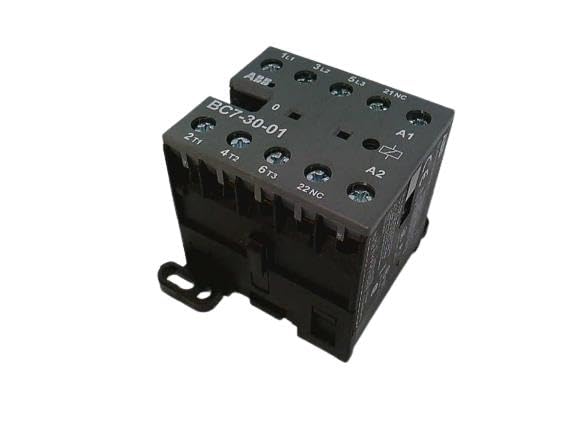 ABB BC7-30-01-01 Miniature Contactor, 24 VDC Coil, 9.6 A at 3-Phase, 16 A at 1-Phase