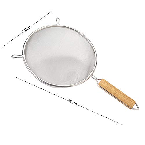 Passoire Colienne Grande en Acier Inoxydable Disponible for la cuillère de Surface de Tamis de Surface de la Surface de la Cuisine (Size : XL)