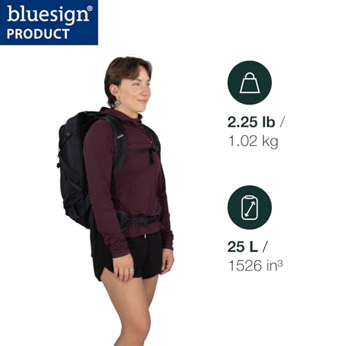 Osprey Sportlite 25L Lightweight Hiking Backpack for Men and Women - Everyday Hiking Bag - Travel Daypack, Raven Black - Image 3