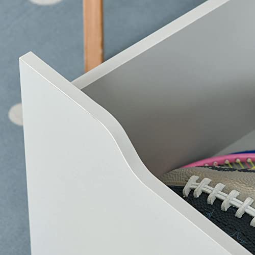 Homcom Kids Bookcase Multi-Shelf Rack Organizer With Storage Drawer For Books For Bedroom Or Playroom, Grey #TOP7