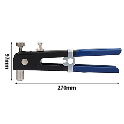 Tuerca remachable, Tuercas remachables 106 Piezas Kit de Remachadora Manual de Tuercas Herramienta de remachado de Tuercas roscadas M3-M8 Tuerca remachable de Aluminio
