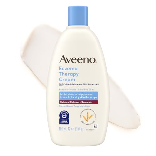 Aveeno Eczema Therapy Daily Moisturizing Body Cream, Fragrance-Free 12 oz