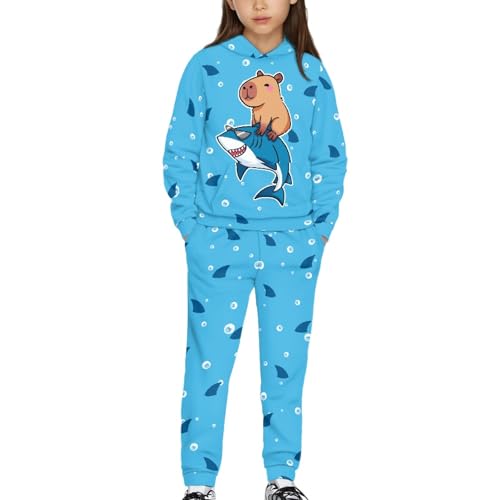 HUIACONG Children Long Sleeve Sweatsuits Boys Girls Sweat Set for Kids