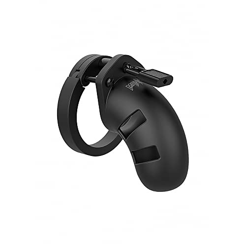 Shots Mancage - Model 20 Chastity Silicone Cock Cage 3.5" - Black