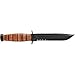 KA-BAR US Army, 7 in, Leather Handle, ComboEdge, Nylon Sheath