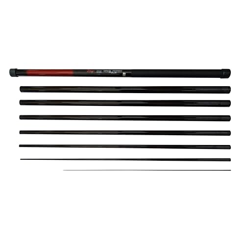 ZWIM Canne à pêche 8 m TKE APART légère, durable et flexible - Construction en fibre de verre - Sections télescopiques supérieures (8 sections) [12-20T800]