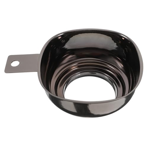 ULTECHNOVO Embudo De Boca Ancha Embudos Anchos Para Llenar Frascos Embudo De Cocina Embudo Automotriz Embudo De Transferencia De Aceites Esenciales Embudo De Proteína Acero Inoxidable Negro