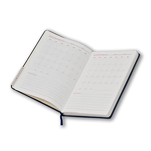 Image of COI Blue A5 Faux Leather Corporate Executive Organizer Diary /Stationary Planner for Man and Women (Set of 2)