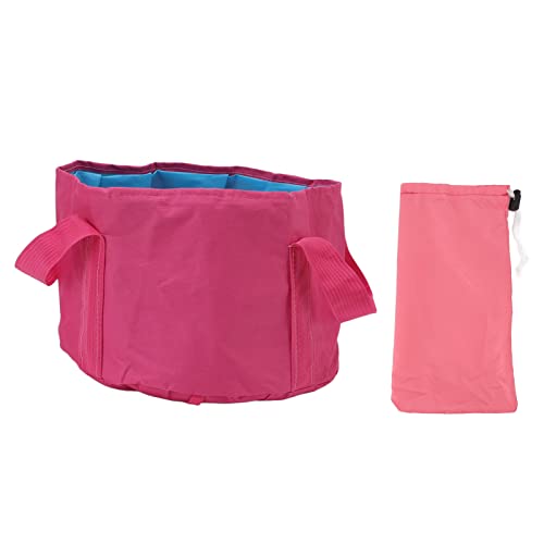 Sunicon Collapsible Bucket Foot Bath Basin, Portable Foot Soak Tub Soaking Foot Bath Basin Multifunctional Double Layer Water Container, for Fishing Hiking Spa Travel