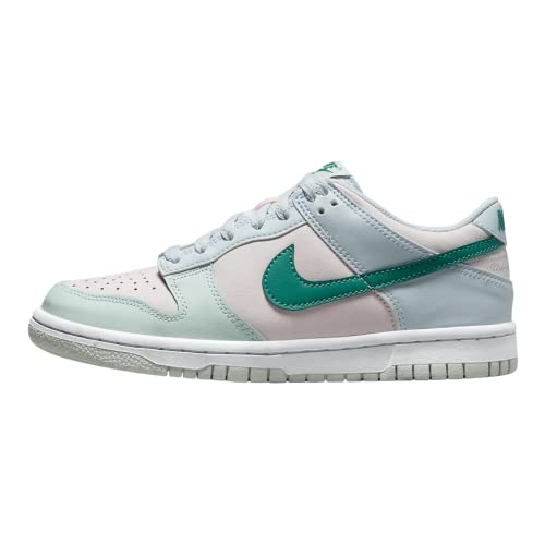 Nike Sneaker Bassa Bambino Dunk, Calcio Grigio/Mineral Teal, 7 Big Kid