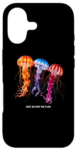 Awesome Cute UnderWater Fish Sea Just Go With Flow JellyFish �X�}�z�P�[�X iPhone 17 �p