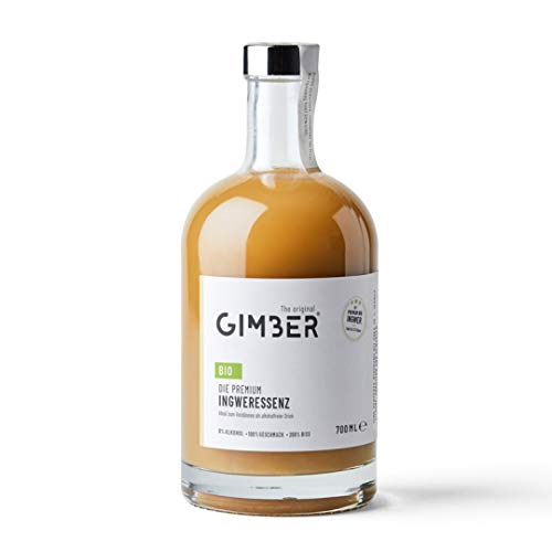 GIMBER Biologisches Ingwerkonzentrat 700 ml | Alkoholfreies Bio-Getränk aus Ingwer, Zitrone und Kräutern | Premium Ingwer Essenz Cover