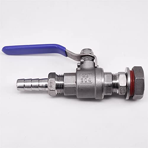 Conector de manguera de 15 mm recto con interruptor antigoteo BSP de 3/4" 5
