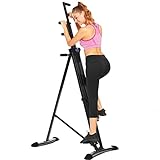 Vertical Climber Combined Resistance Training and High-Intensity Cardio for Home, More Than 300 lbs Weight Capacity，Full Body Stair Climber，Home Gym Exercise Machine for Men and Women (Black)
