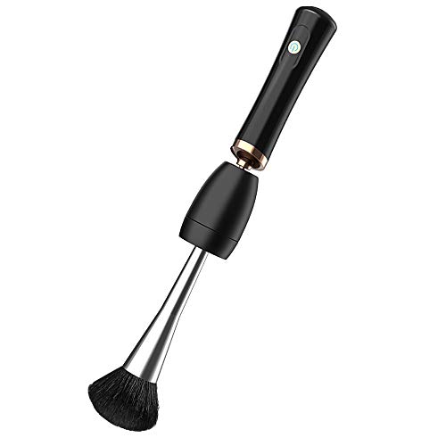 Catalpa U Electric makeup brush cleaner dryer, Super-Fast automatic brush cleaner machine, USB rechargeable brush cleaner spinner (Black)