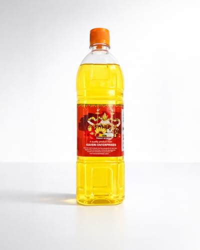 Image of R.G Aanyam Lamp Oil - 900 ml | Diya & Deepam Oil for Pooja, Home Temple & Religious Rituals | Non-Edible & Smokeless Oil for Daily Lighting Use