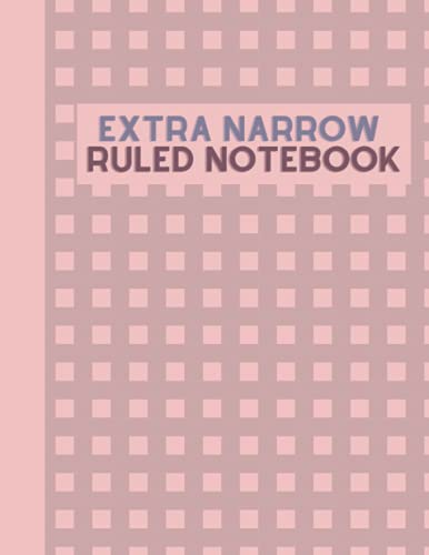 Extra Narrow Ruled Notebook. 5 mm Spaced Medium Gray Lines - A4 - 120 Pages - Made By Ayoub ZD Printing: A Thin Lined Journal With Extra Close Lines ... - Thin Lined Notepads - Narrow lined paper