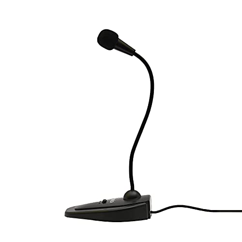 FRONTECH Flexible 3.5mm Jack Microphone for PC Desktop, Mic for Gaming | Plug & Play | On/Off Switch | Adjustable Mic Boom & Wide Angle Coverage |... - Image 2