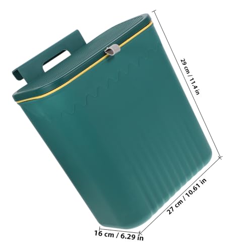 Caneca de Basura Colgante Verde para Cocina miniatura 2