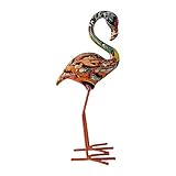 Flamingo décoratif : les figurines colorées de statues de flamants roses peintes à la main attireront certainement l'attention de tous.Convient pour un jardin féerique, une cour, une pelouse, un parterre de fleurs, une maison ou un bureau.