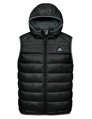 Mapamyumco Men’s Lightweight Puffer Vest with Hood, Water-Resistant Sleeveless Jacket for Hiking Ski2