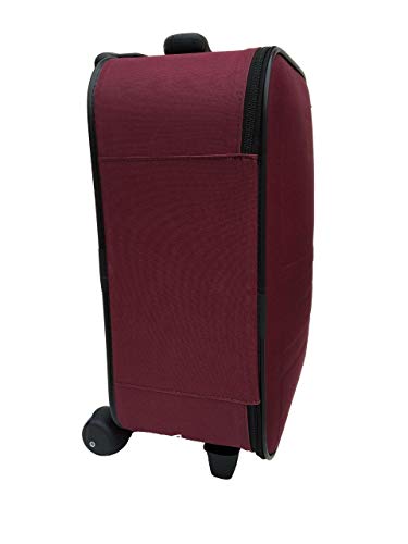 Mala Viagem Bordo Mão Pequena Paiva 2 Rodinhas Medidas ANAC 55x35x25cm (Bordô)