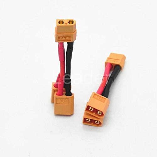 Gimax 20 Pcs/Lot XT90 Parallel Battery Connectors Adaptor Cable Extension Y Splitter For Parallel Battery Connection ZD0192