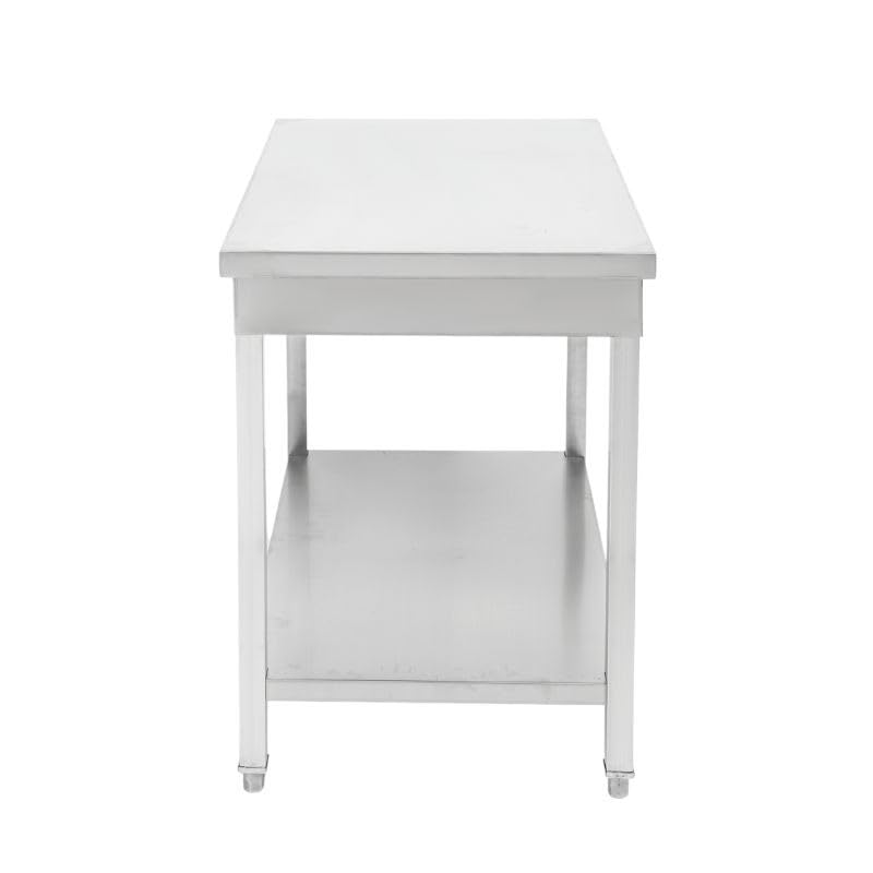 Table Inox avec Etagère - P 700 mm - L 1200 mm
