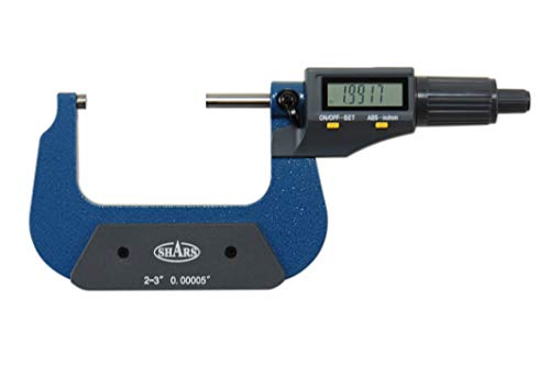 Image of Shars 2-3"/50-75mm Solid Metal Frame Electronic Outside Micrometer 303-2465 P