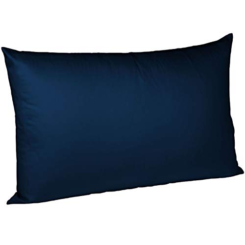 fleuresse Interlock-Jersey-Kissenbezug Uni Colours dunkelblau 6061 Größe 40 x 60 cm