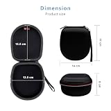 XANAD Etui na słuchawki dziecięce - iClever/Gorsun/Nabevi/PowerLocus/Tonies/Tribit/Hisonic/Retoo/Biggerfive/EasySMX/Kekz lekkie słuchawki Bluetooth (czarne)