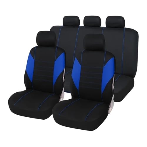 Housse siège voiture universelle noire bleue pour résoudre l'usure des sièges de 5 places