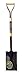 Garden Spade, 30 in Handle, 6-3/4 in Blade