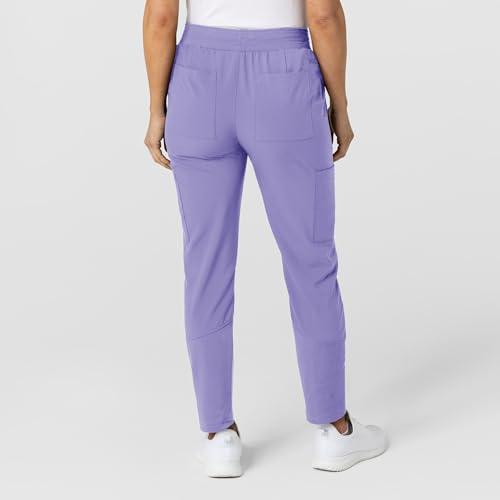 Image of Wink W123 Women's Flex-n-Reach Track Scrub Pant, Black, Large Petite