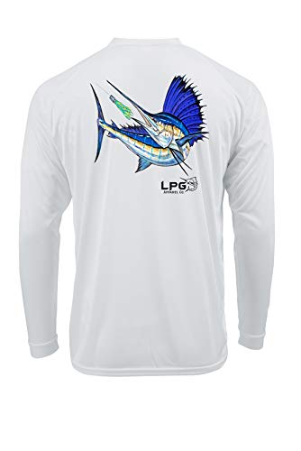 Sailfish Hunt Long Sleeve Fishing Shirt for Men and Women UPF 50 Dri-Fit Performance Rashguard T-Shirt