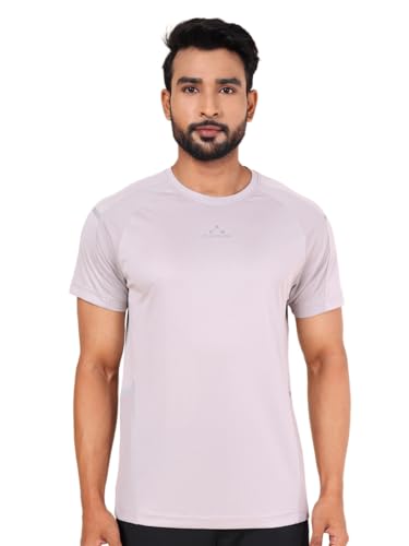 Image of Rupa Colors Mens PLAYSURE Dry FIT Raglan Sleeve Round Neck Activewear T-Shirt | 100% Polyester Fabric | Reflective Logo | Regular Fit