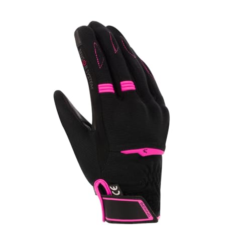BERING Fletcher Evo Damen Motorrad Handschuhe, schwarz/pink, S