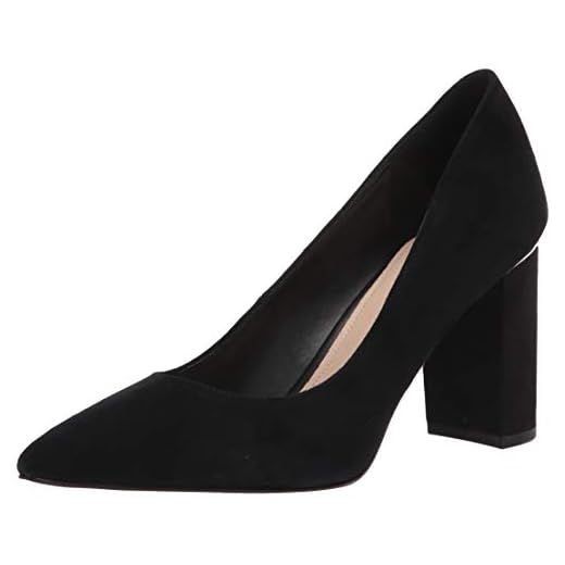 Marc Fisher Women's Viviene Pump, Black Suede, 7.5