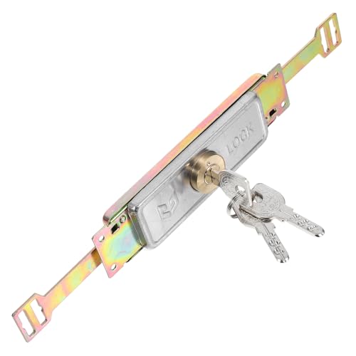 OATIPHO Serratura Per Porta Scorrevole Antifurto Zincata Gancio Di Sicurezza Per Serrande Avvolgibili e Porte Commerciali, Installazione Facile, Protezione Duratura Per Negozi e Garage